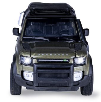Produktbild: Land Rover Defender 110 Diecast 1:32 gr&uuml;n inkl. Knopfzellen