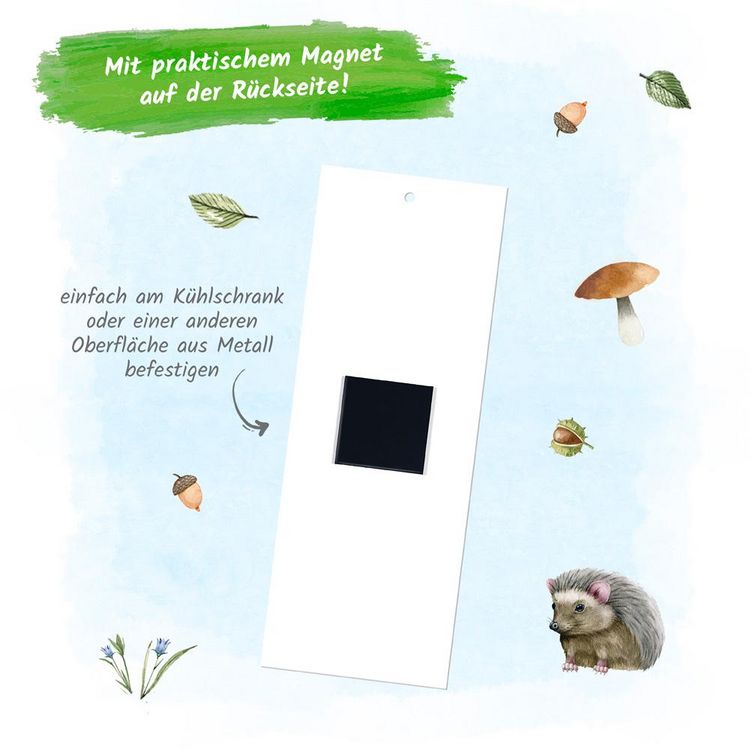 Produktbild: Tr&ouml;tsch Notizblock mit Stift und Magnet Waldidylle