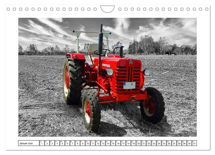 Produktbild: Traktoren - Oldtimer aus dem Ausland (Wandkalender 2026 DIN A4 quer), CALVENDO Monatskalender
