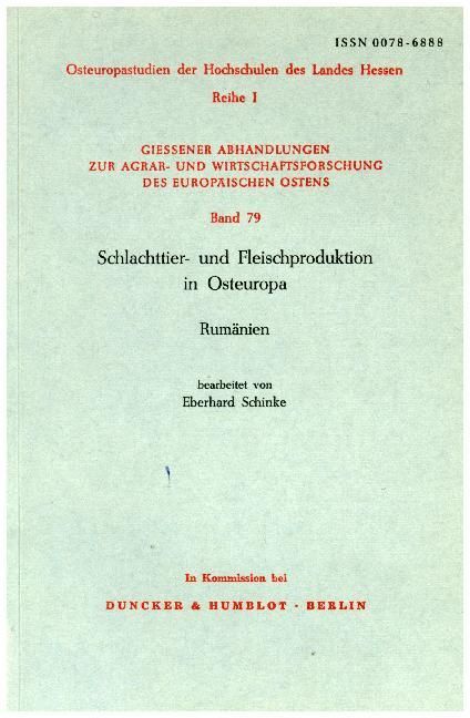 Produktbild: Schlachttier- und Fleischproduktion in Osteuropa.