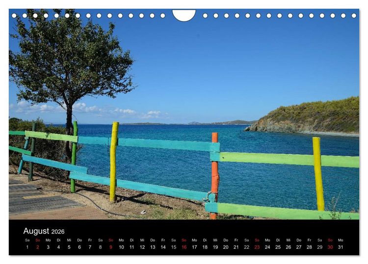 Produktbild: Chalkidiki: Kassandra, Sithonia, Athos (Wandkalender 2026 DIN A4 quer), CALVENDO Monatskalender