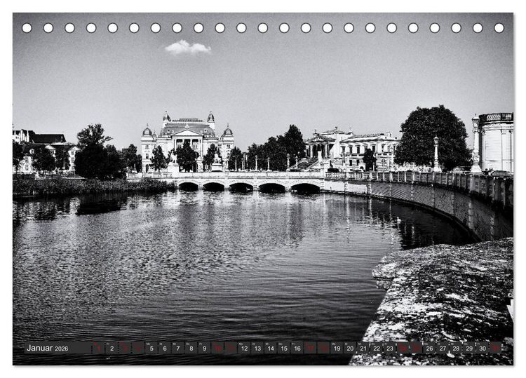 Produktbild: Ein Blick auf Schwerin (Tischkalender 2026 DIN A5 quer), CALVENDO Monatskalender