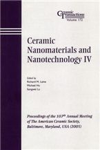 Produktbild: Ceramic Nanomaterials and Nanotechnology IV