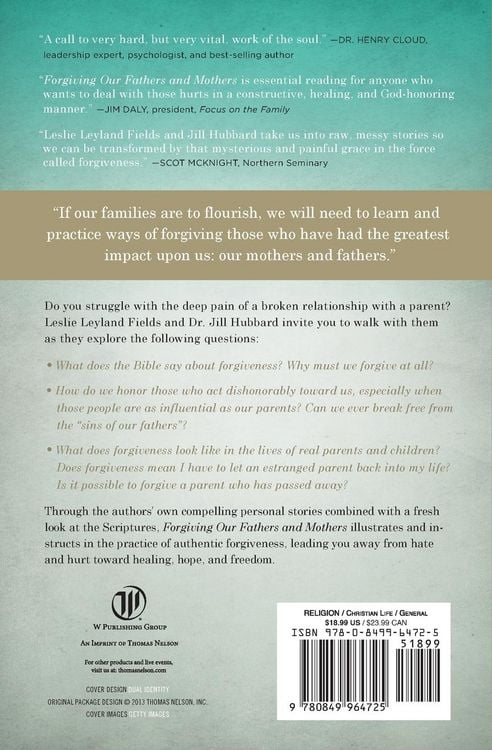 Produktbild: The Forgiving Our Fathers and Mothers