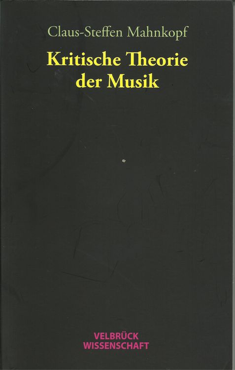 Produktbild: Kritische Theorie der Musik