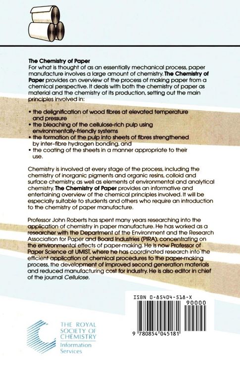Produktbild: Chemistry of Paper