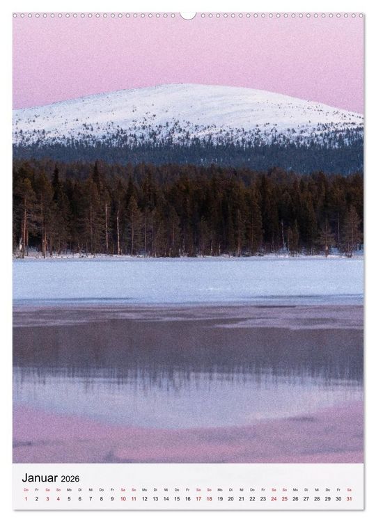 Produktbild: Finnland - Winter Wunderland (Wandkalender 2026 DIN A2 hoch), CALVENDO Monatskalender