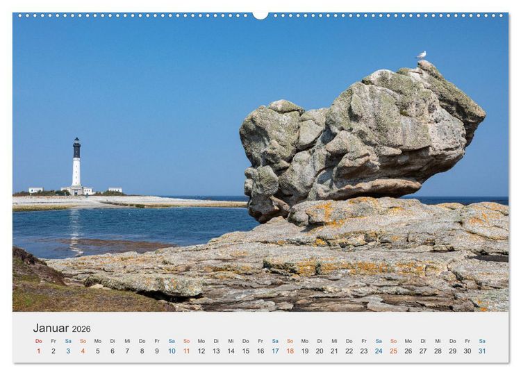 Produktbild: Cornouaille - Ein Ausflug in den S&uuml;dwesten der Bretagne (hochwertiger Premium Wandkalender 2026 DIN A2 quer), Kunstdruck in Hochglanz