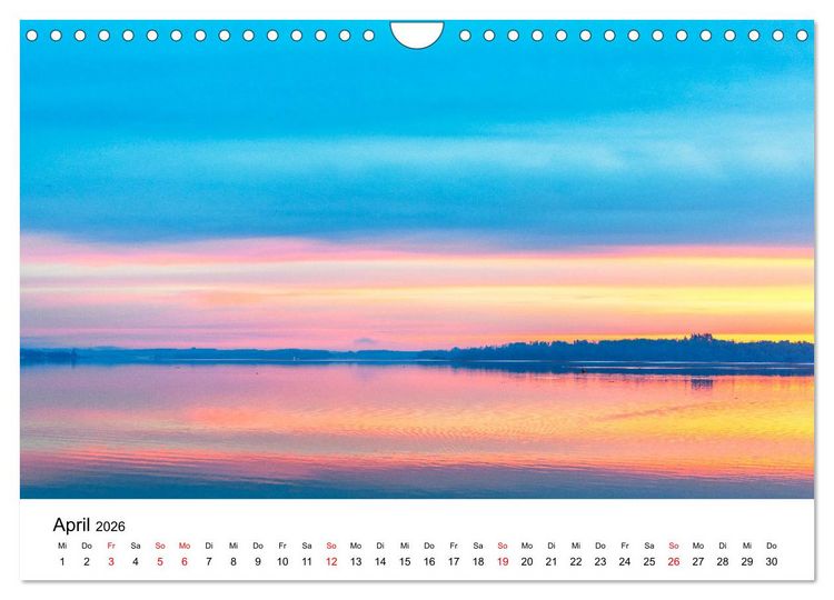 Produktbild: Traumhafter Chiemsee - eine kalendarische Reise (Wandkalender 2026 DIN A4 quer), CALVENDO Monatskalender