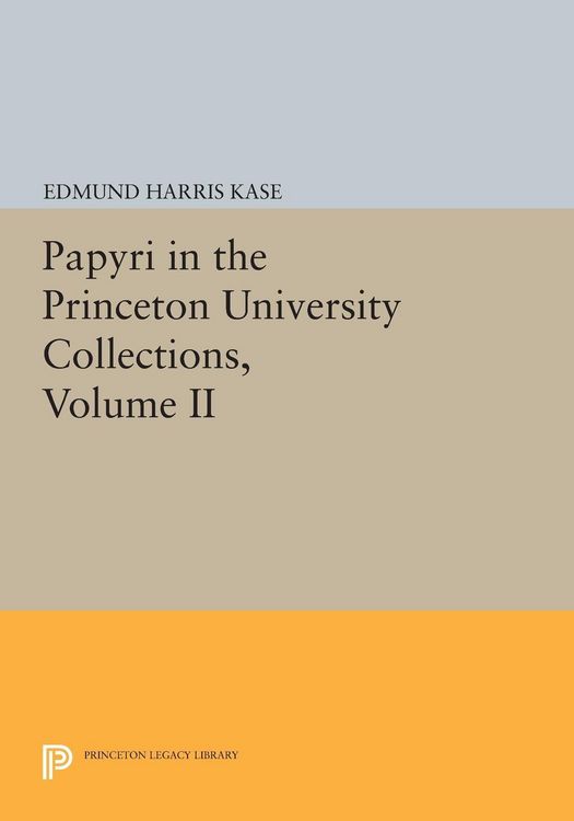 Produktbild: Papyri in the Princeton University Collections, Volume II
