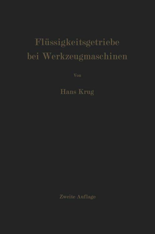 Produktbild: Fl&uuml;ssigkeitsgetriebe bei Werkzeugmaschinen