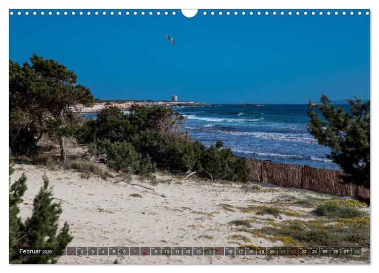 Produktbild: Ibiza K&uuml;ste, Buchten und Str&auml;nde (Wandkalender 2026 DIN A3 quer), CALVENDO Monatskalender
