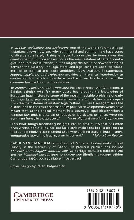 Produktbild: Judges, Legislators and Professors