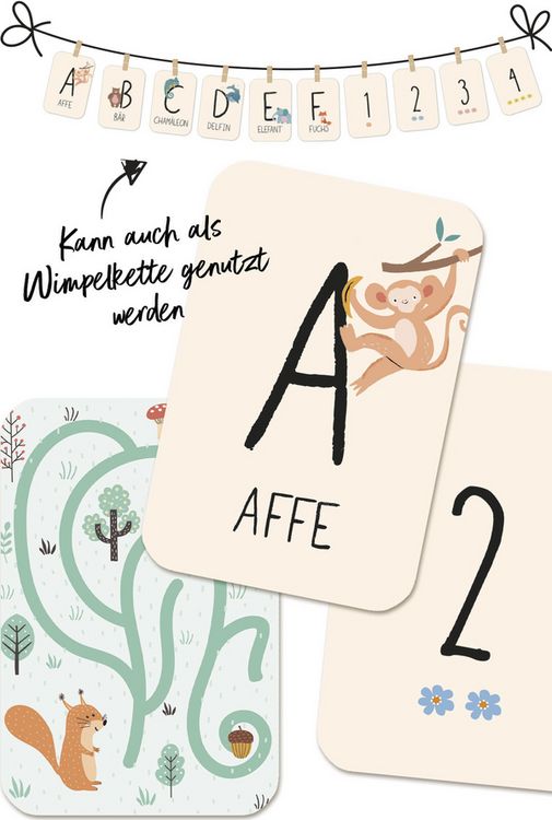 Produktbild: Gl&uuml;cksk&auml;rtchen-ABC & 123