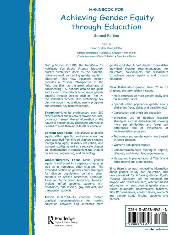 Produktbild: Handbook for Achieving Gender Equity Through Education