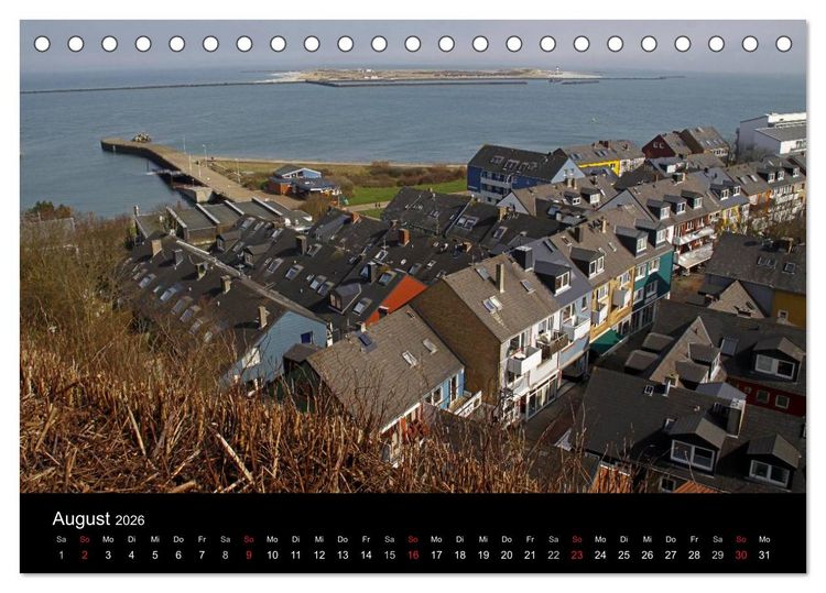 Produktbild: Helgoland (Tischkalender 2026 DIN A5 quer), CALVENDO Monatskalender