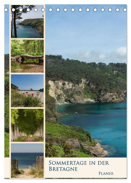 Produktbild: Sommertage in der Bretagne (Tischkalender 2026 DIN A5 hoch), CALVENDO Monatskalender