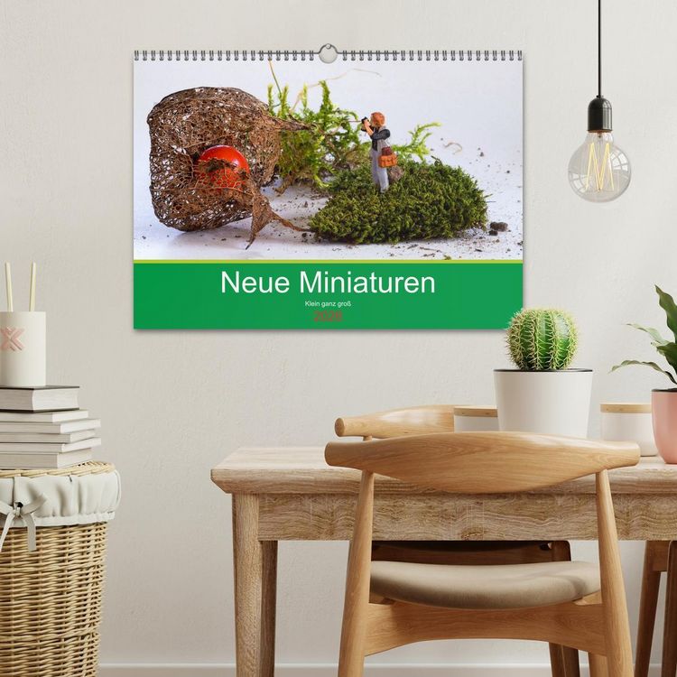 Produktbild: Neue Miniaturen - Klein ganz gro&szlig; 2.0 (Wandkalender 2026 DIN A3 quer), CALVENDO Monatskalender