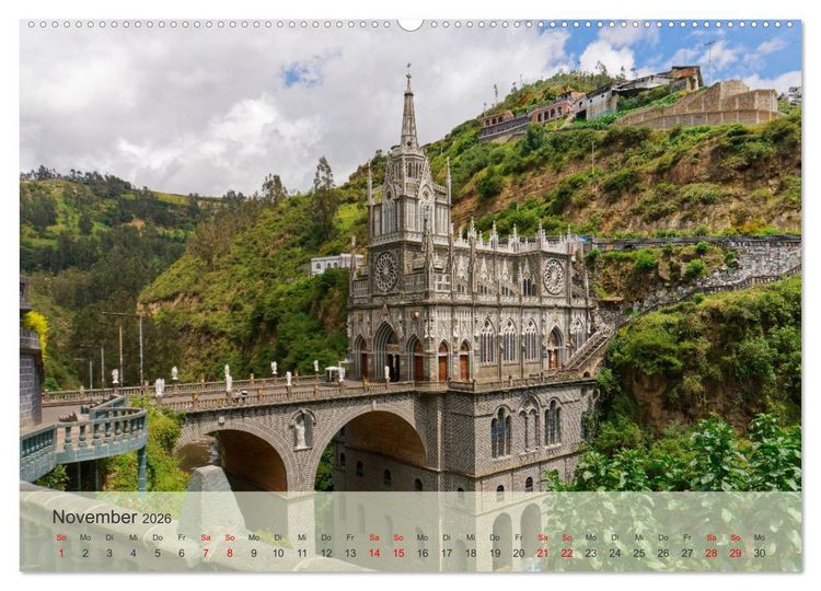 Produktbild: BEKANNTES UND UNBEKANNTES KOLUMBIEN (hochwertiger Premium Wandkalender 2026 DIN A2 quer), Kunstdruck in Hochglanz