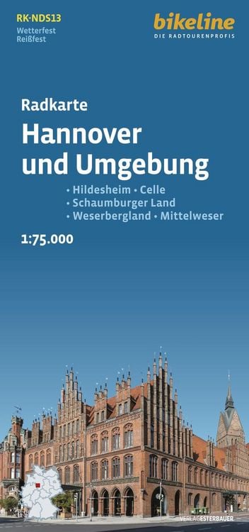 Produktbild: Radkarte Hannover und Umgebung (RK-NDS13)