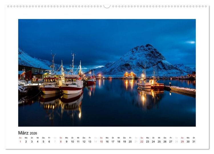Produktbild: Magisches Nordland. Eine Reise in das Herz Skandinaviens (hochwertiger Premium Wandkalender 2026 DIN A2 quer), Kunstdruck in Hochglanz