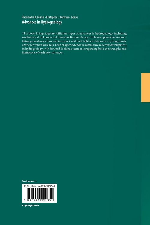 Produktbild: Advances in Hydrogeology