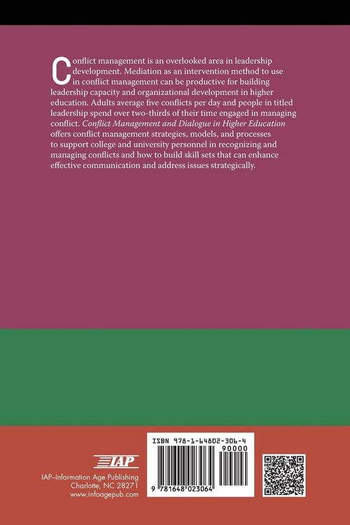 Produktbild: Conflict Management and Dialogue in Higher Education