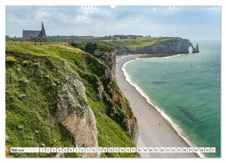 Produktbild: Frankreich - die Normandie (hochwertiger Premium Wandkalender 2026 DIN A2 quer), Kunstdruck in Hochglanz