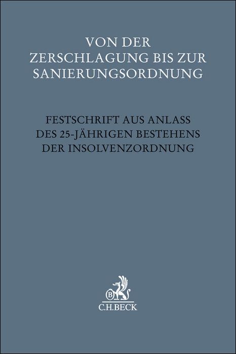 Produktbild: Von der Zerschlagung bis zur Sanierungsordnung