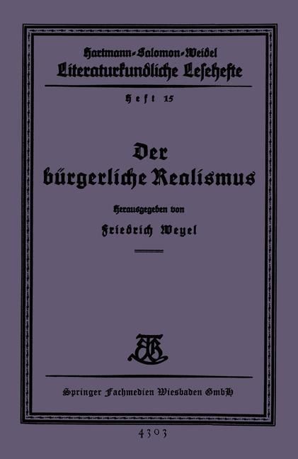 Produktbild: Der b&uuml;rgerliche Realismus