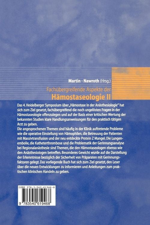 Produktbild: Fach&uuml;bergreifende Aspekte der H&auml;mostaseologie II