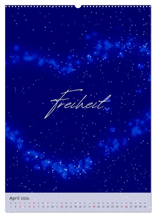 Produktbild: 12 Worte f&uuml;r Liebe (hochwertiger Premium Wandkalender 2026 DIN A2 hoch), Kunstdruck in Hochglanz
