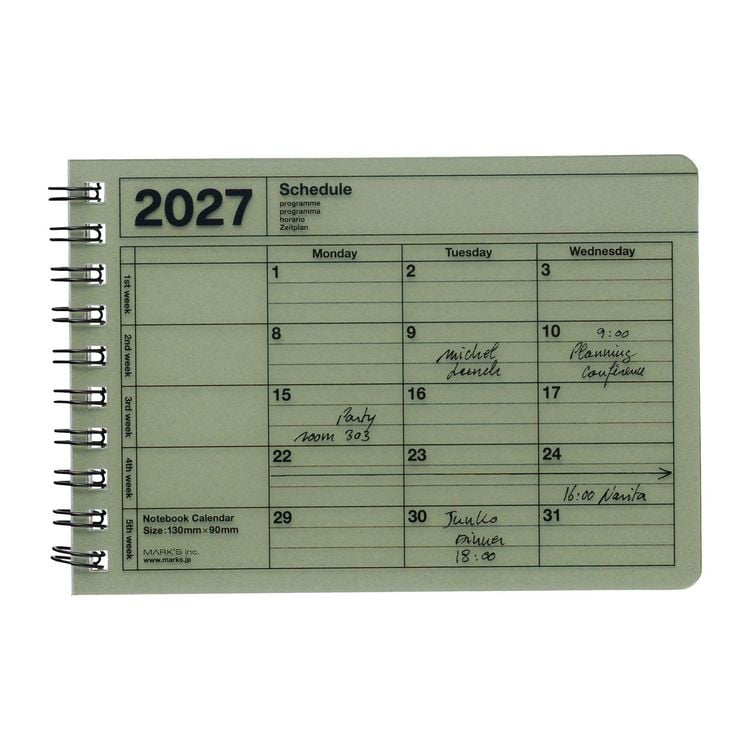 Produktbild: MARK'S 2027 Notebook Calendar XS // Khaki