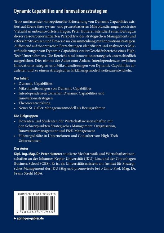 Produktbild: Dynamic Capabilities und Innovationsstrategien