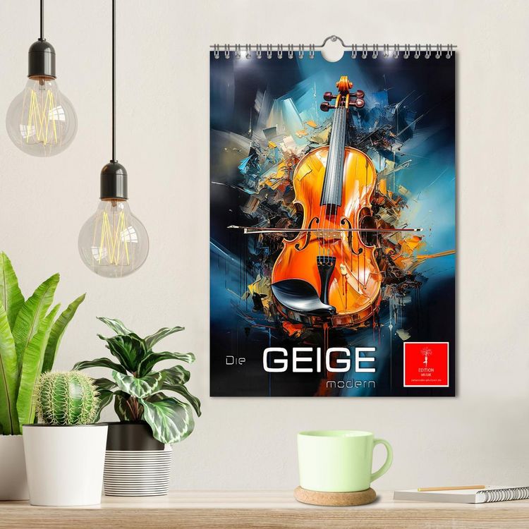 Produktbild: Die Geige modern (Wandkalender 2026 DIN A4 hoch), CALVENDO Monatskalender