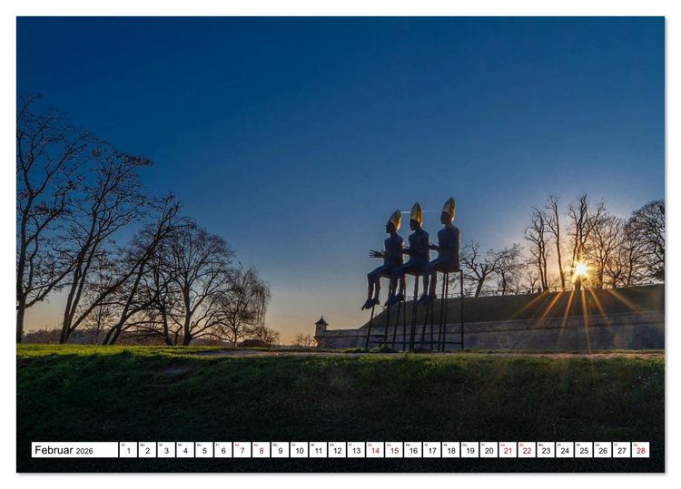 Produktbild: Romantisches Erfurt - Bilder einer Stadt voller Geschichte (Tischkalender 2026 DIN A5 quer), CALVENDO Monatskalender