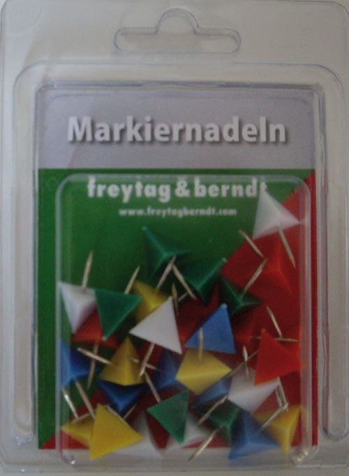 Produktbild: Markiernadeln Pyramide, Bunt