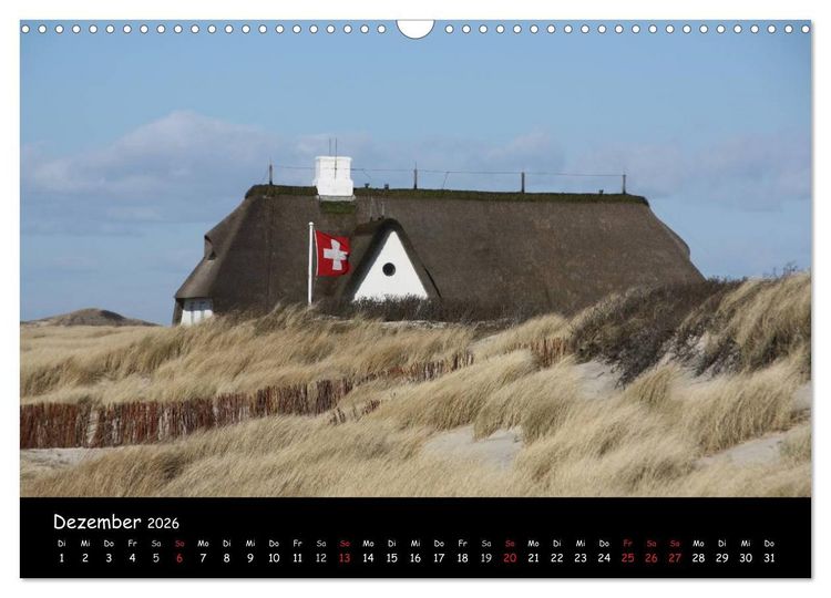 Produktbild: Sylt (Wandkalender 2026 DIN A3 quer), CALVENDO Monatskalender