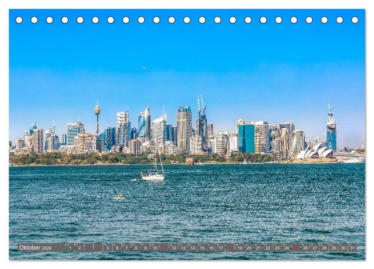Produktbild: Australien - Metropolen &bull; Outback &bull; Regenwald &bull; Koalas (Tischkalender 2026 DIN A5 quer), CALVENDO Monatskalender