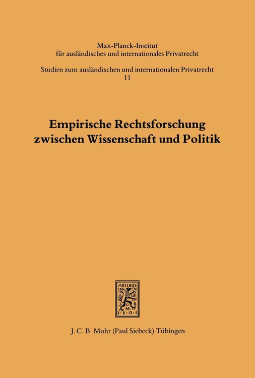 Produktbild: Empirische Rechtsforschung zwischen Wissenschaft und Politik