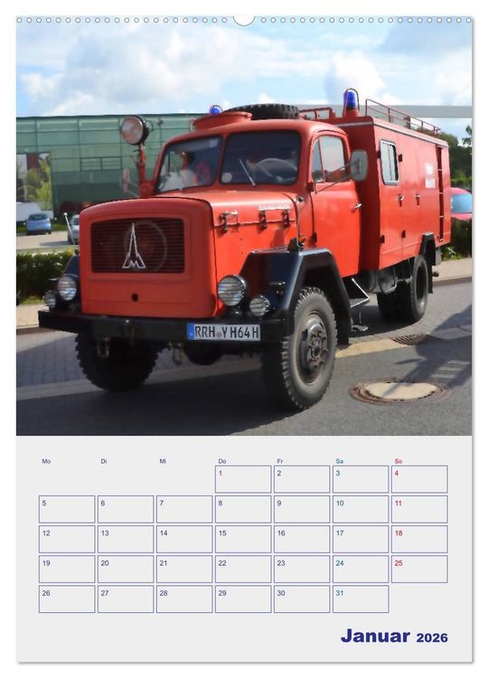 Produktbild: FEUERWEHR-Legende (Wandkalender 2026 DIN A2 hoch), CALVENDO Monatskalender