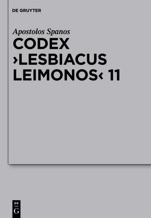 Produktbild: Codex Lesbiacus Leimonos 11