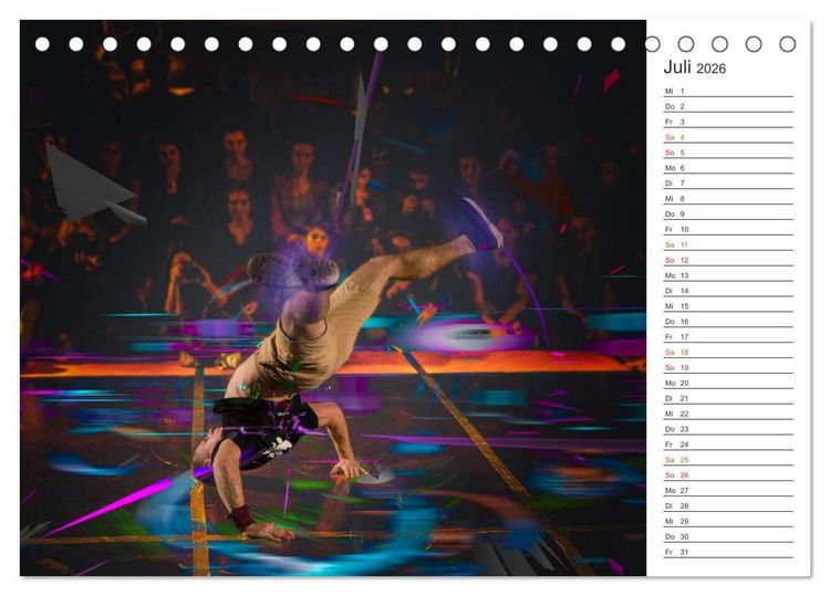 Produktbild: Break Dance B-boys & B-girls (Tischkalender 2026 DIN A5 quer), CALVENDO Monatskalender
