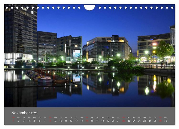 Produktbild: K&Ouml;LN BEI NACHT (Wandkalender 2026 DIN A4 quer), CALVENDO Monatskalender