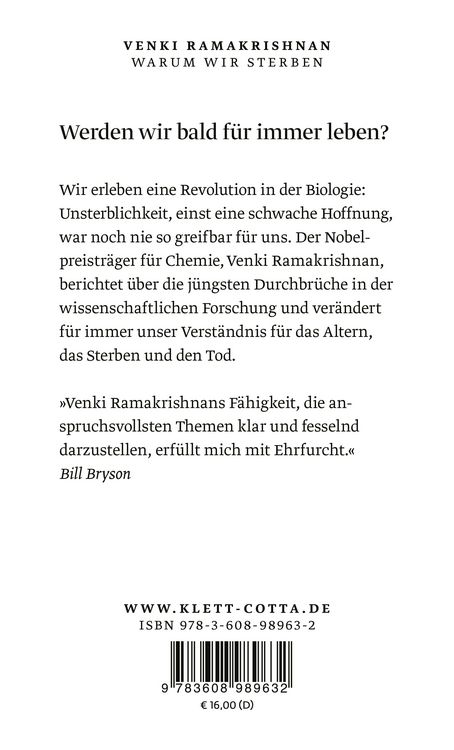 Produktbild: Warum wir sterben
