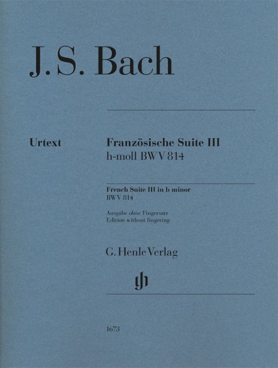 Produktbild: Johann Sebastian Bach - Franz&ouml;sische Suite III h-moll BWV 814