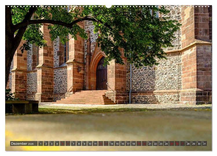 Produktbild: Ein Blick auf Homberg an der Efze in Farbe (Wandkalender 2026 DIN A2 quer), CALVENDO Monatskalender