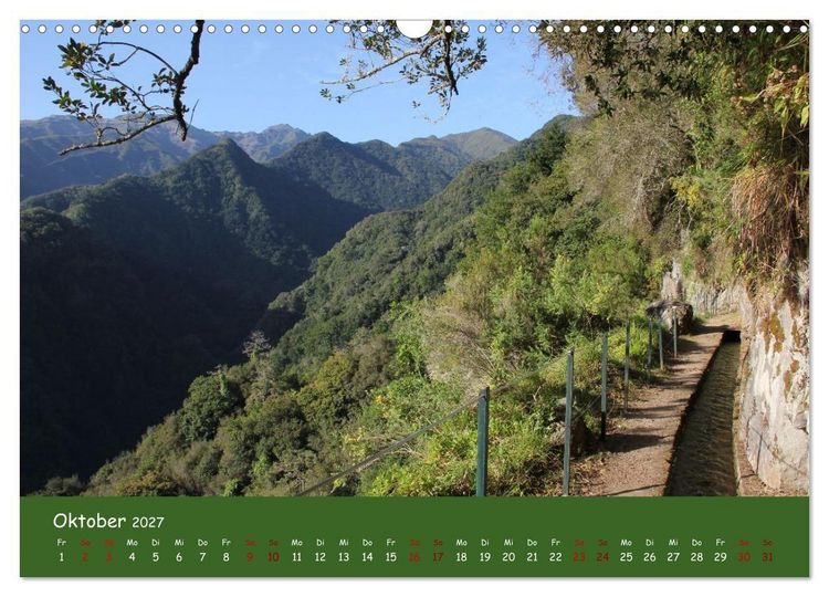 Produktbild: Levadawandern auf Madeira (Wandkalender 2027 DIN A3 quer), CALVENDO Monatskalender