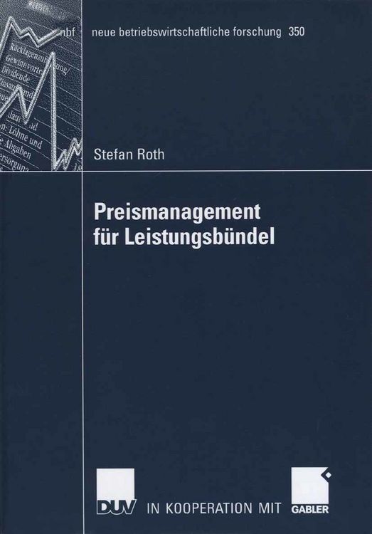 Produktbild: Preismanagement f&uuml;r Leistungsb&uuml;ndel