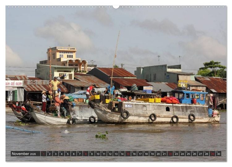 Produktbild: Vietnam - Zwischen Mekong und Halong Bucht (Wandkalender 2026 DIN A2 quer), CALVENDO Monatskalender